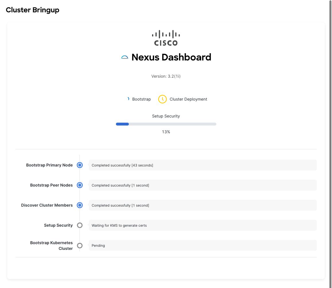 ND Cluster Bringup Bootstrapping 1
