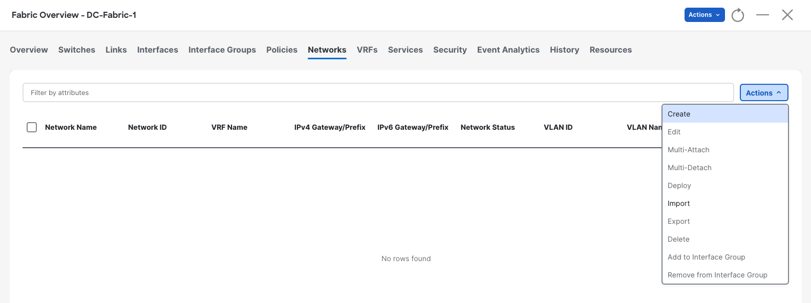 ND NDFC Basics Create Network 1